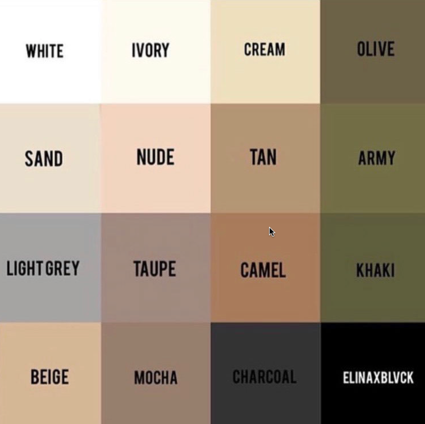 neutrale Farben, nudetöne